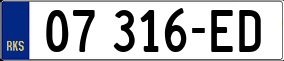 Trailer License Plate